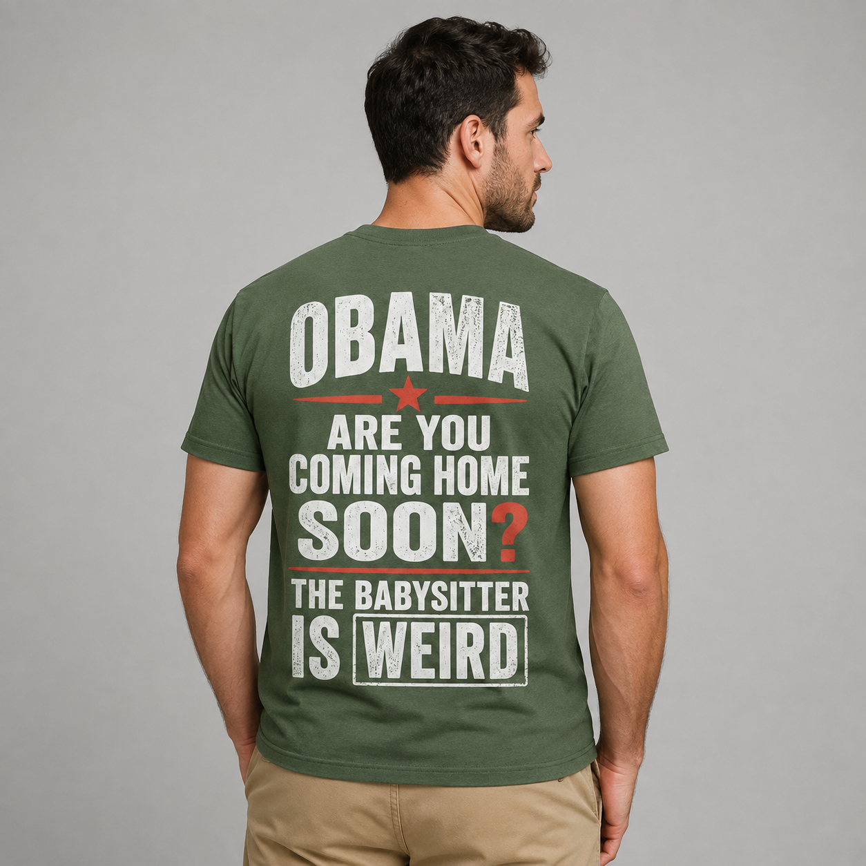 Obama Are You Coming Home Soon Funny Satire T-Shirt