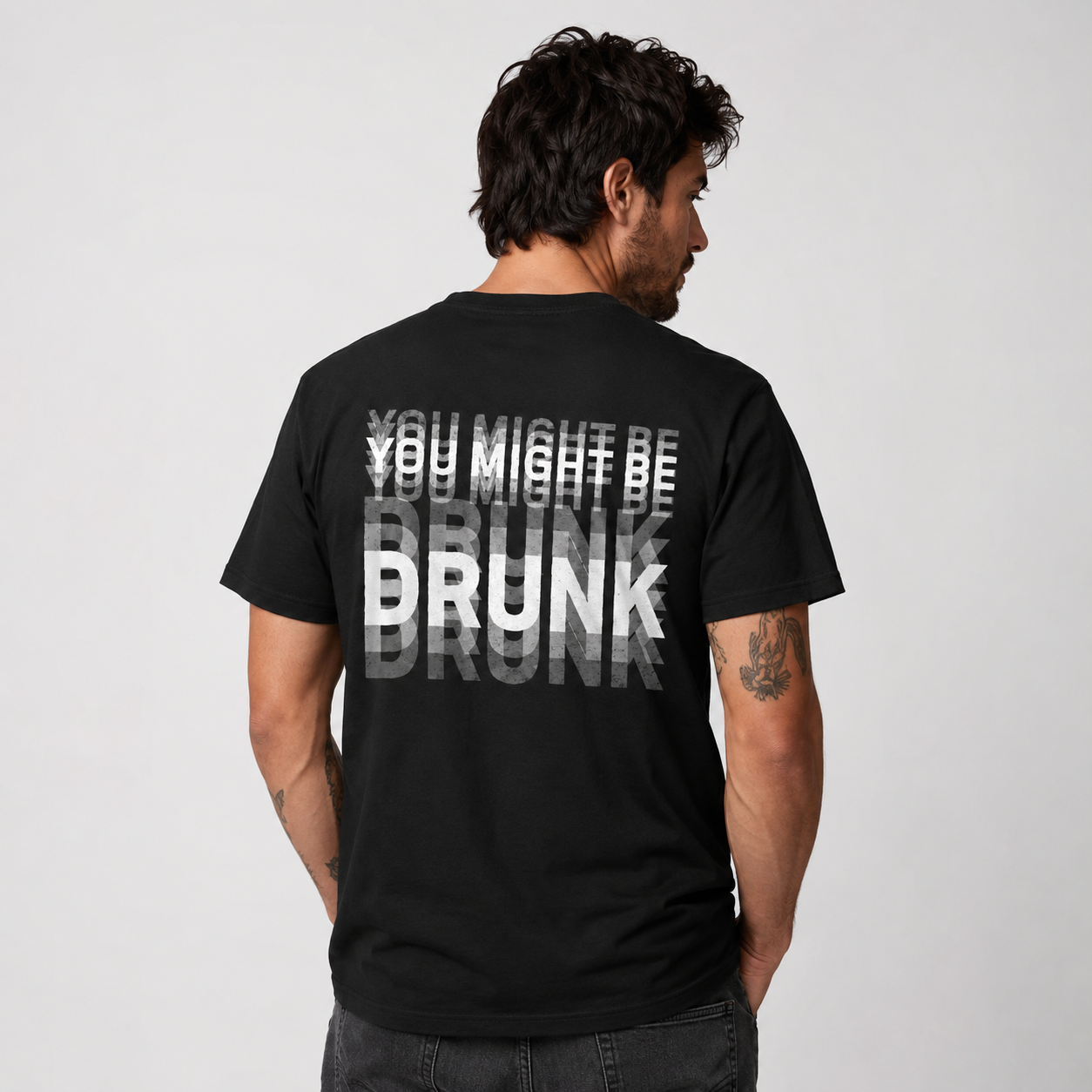 You Might Be Drunk Optical Illusion T-Shirt